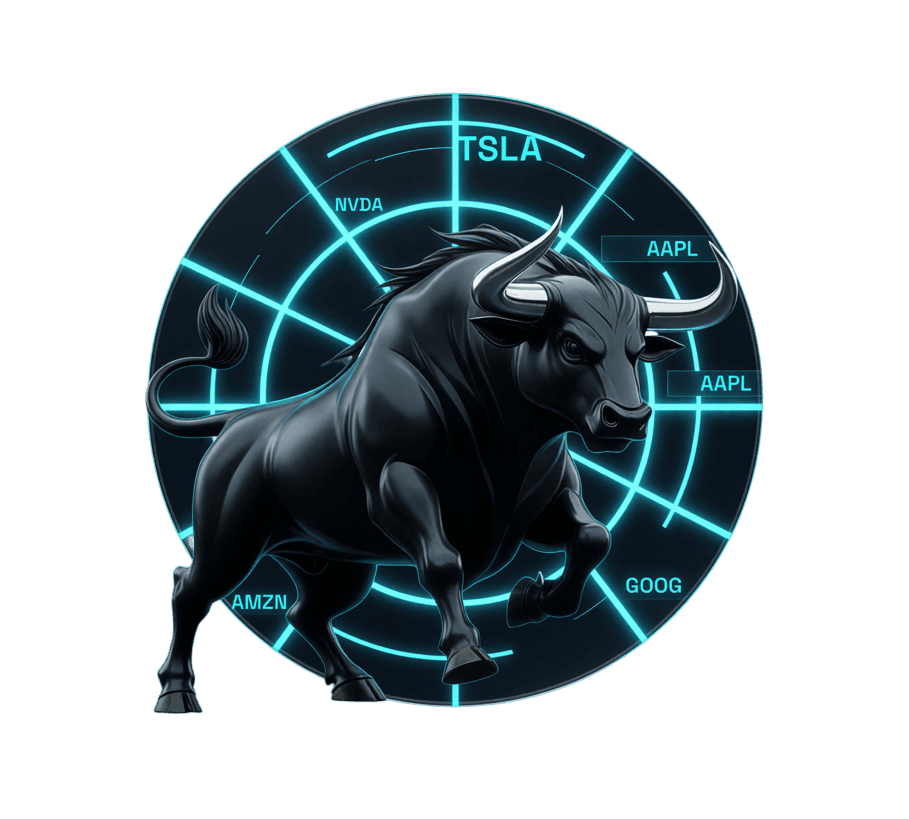 xBullRadar — bull on a sentiment radar